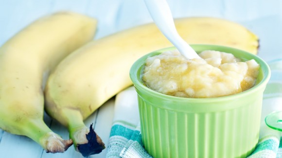 Softened mashed banana-min